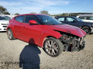 2017 Hyundai Veloster Value Edition with VIN KMHTC6AD8HU318473, listed as a Copart auction lot 83094994 with 126,017 mi miles and Salvage Title. Bid and sale history available at carsss.com. Image 4.