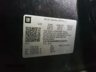 2021 Cadillac XT5 FWD Luxury with VIN 1GYKNAR48MZ145093, listed as a Copart auction lot 83114784 with 41,899 mi miles and Salvage Title. Bid and sale history available at carsss.com. Image 14.