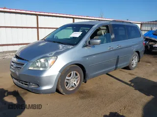 2007 Honda Odyssey EX-L with VIN 5FNRL38707B044142, listed as a IAAI auction lot 42094414 with 173,963 mi miles. Bid and sale history available at carsss.com. Image 2.
