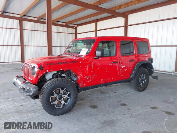 2021 Jeep Wrangler Unlimited Rubicon z VIN 1C4HJXFG8MW785318, wystawiony jako IAAI lot #42118969 z przebiegiem 61 572 mil mil oraz . Historia ofert i sprzedaży dostępna na DreamBid. Obrazek 18.