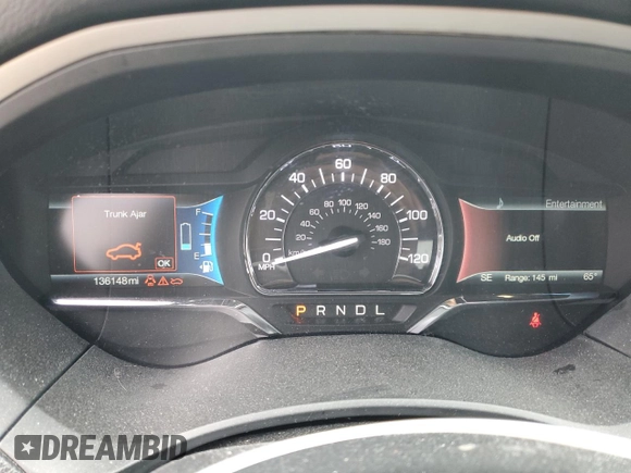 2018 Lincoln MKZ Hybrid Premiere with VIN 3LN6L5KU5JR618555, listed as a Copart auction lot 56210985 with 136,148 mi miles and Salvage title. Bid and sale history available at DreamBid. Image 9.