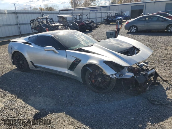 2015 Chevrolet Corvette Z06 3LZ with VIN 1G1YT2D64F5600013, listed as a Copart auction lot 81901924 with 0 mi miles and Salvage Title. Bid and sale history available at carsss.com. Image 4.