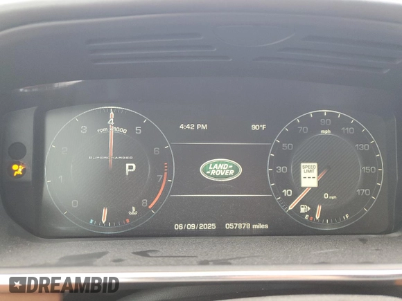 2016 Land Rover Range Rover z VIN SALGV3EF5GA259031, wystawiony jako Copart lot #59727765 z przebiegiem 57 878 mil mil oraz Szkoda całkowita • Salvage title. Historia ofert i sprzedaży dostępna na DreamBid. Obrazek 9.