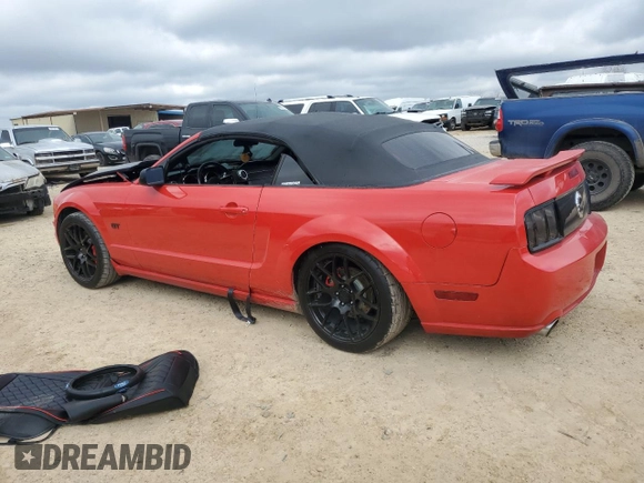 2005 Ford Mustang GT Deluxe with VIN 1ZVFT85HX55232398, listed as a Copart auction lot 47000505 with 86,445 mi miles and Salvage Title. Bid and sale history available at DreamBid. Image 2.