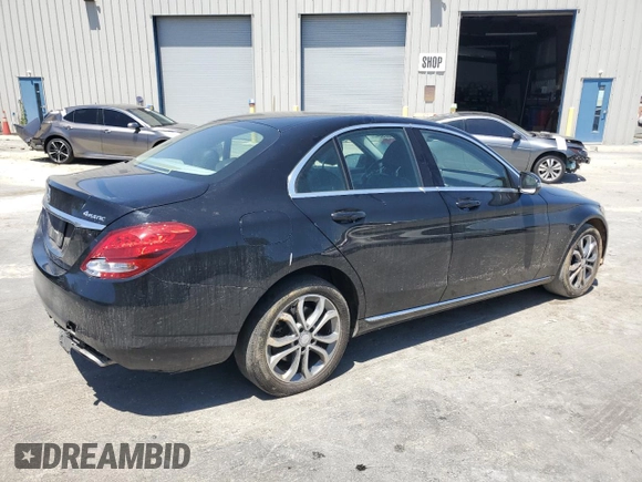 2016 Mercedes-Benz C 300 Luxury with VIN 55SWF4KB8GU137227, listed as a Copart auction lot 57809045 with 125,785 mi miles and Salvage title. Bid and sale history available at DreamBid. Image 3.