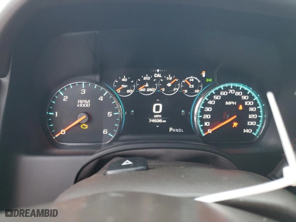 2018 Chevrolet Tahoe Premier with VIN 1GNSCCKC2JR173502, listed as a Copart auction lot 86251384 with 74,536 mi miles and Salvage Title. Bid and sale history available at carsss.com. Image 9.