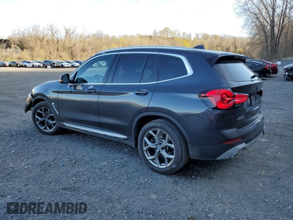 2024 BMW X3 xDrive30i with VIN 5UX53DP0XR9W02177, listed as a Copart auction lot 53045675 with 14,018 mi miles and Salvage Title. Bid and sale history available at DreamBid. Image 2.