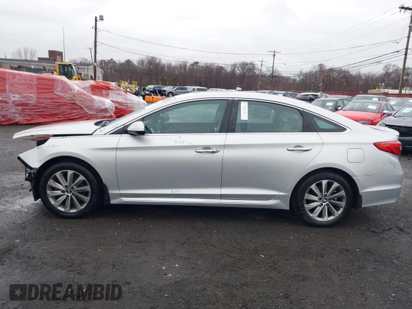 2017 Hyundai Sonata Sport with VIN 5NPE34AF4HH485507, listed as a IAAI auction lot 41853885 with 53,875 mi miles. Bid and sale history available at carsss.com. Image 14.