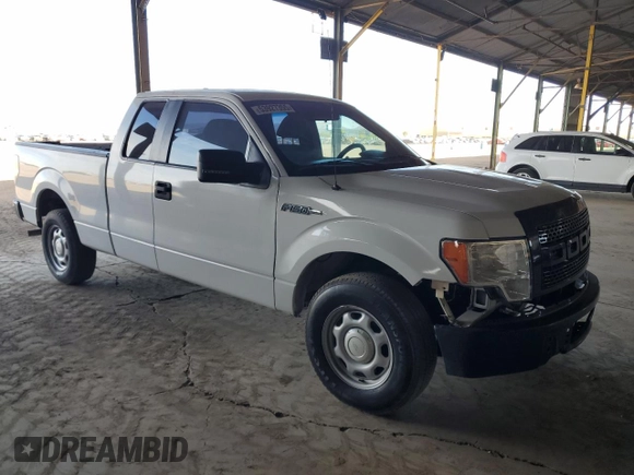 2014 Ford F-150 XL with VIN 1FTEX1CM1EKG08353, listed as a Copart auction lot 53927355 with 82,661 mi miles and Salvage Title. Bid and sale history available at carsss.com. Image 4.