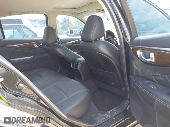 2018 Infiniti Q50 3.0t LUXE with VIN JN1EV7AP2JM351176, listed as a IAAI auction lot 41837214 with 125,535 mi miles. Bid and sale history available at carsss.com. Image 8.
