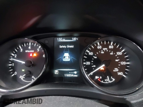 2017 Nissan Rogue SL with VIN 5N1AT2MV2HC857794, listed as a IAAI auction lot 41416670 with 116,554 mi miles. Bid and sale history available at carsss.com. Image 7.