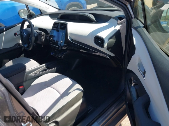 2022 Toyota Prius L Eco with VIN JTDKAMFU0N3173997, listed as a IAAI auction lot 42182489 with 41,220 mi miles and . Bid and sale history available at DreamBid. Image 5.