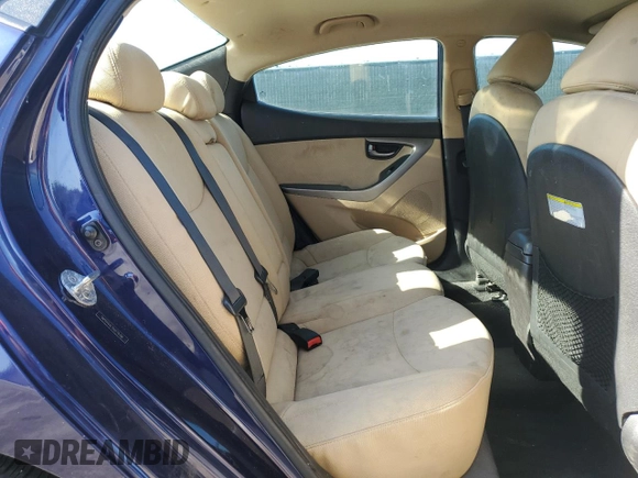 2013 Hyundai Elantra Limited with VIN 5NPDH4AE7DH179786, listed as a Copart auction lot 52531825 with 147,850 mi miles and Salvage Title. Bid and sale history available at DreamBid. Image 10.