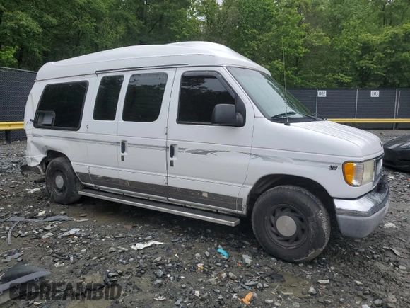 2000 Ford Econoline Cargo Recreational z VIN 1FDRE14L3YHA17676, wystawiony jako Copart lot #58571465 z przebiegiem 174 129 mil mil oraz Szkoda całkowita • Salvage title. Historia ofert i sprzedaży dostępna na DreamBid. Obrazek 4.