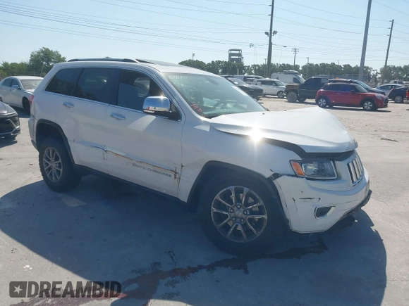 2014 Jeep Grand Cherokee Limited with VIN 1C4RJFBG7EC236572, listed as a IAAI auction lot 42134807 with 170,342 mi miles and . Bid and sale history available at DreamBid. Image 1.