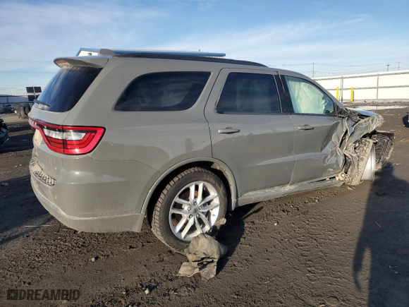 2022 Dodge Durango GT Plus with VIN 1C4RDJDG6NC215672, listed as a Copart auction lot 47195385 with 22,389 mi miles and Salvage Title. Bid and sale history available at carsss.com. Image 3.