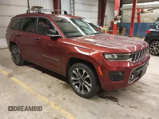 2021 Jeep Grand Cherokee Overland z VIN 1C4RJKDGXM8149126, wystawiony jako IAAI lot #41946409 z przebiegiem 41 698 mil mil oraz . Historia ofert i sprzedaży dostępna na DreamBid. Obrazek 1.