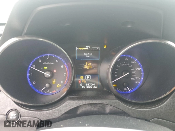 2016 Subaru Legacy Premium with VIN 4S3BNAF63G3057829, listed as a Copart auction lot 61164595 with 191,889 mi miles and Salvage title. Bid and sale history available at DreamBid. Image 9.