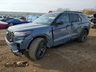 2025 Ford Explorer ST z VIN 1FMWK8GCXSGA74194, wystawiony jako Copart lot #78215384 z przebiegiem 2 mil mil oraz Szkoda całkowita • Salvage title. Historia ofert i sprzedaży dostępna na DreamBid. Obrazek 1.