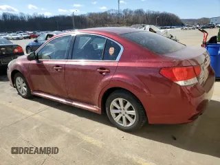 2012 Subaru Legacy 2.5i with VIN 4S3BMCA68C3012840, listed as a Copart auction lot 50399905 with 0 mi miles and Salvage Title. Bid and sale history available at carsss.com. Image 2.