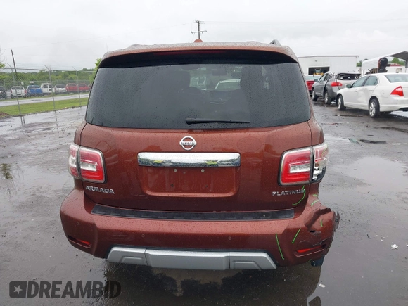 2018 Nissan Armada Platinum with VIN JN8AY2NE6J9731093, listed as a IAAI auction lot 42313252 with 125,617 mi miles and . Bid and sale history available at DreamBid. Image 16.