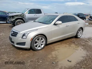 2014 Cadillac ATS Luxury RWD with VIN 1G6AB5RX1E0123179, listed as a Copart auction lot 60044025 with 37,509 mi miles and Salvage title. Bid and sale history available at DreamBid. Image 1.