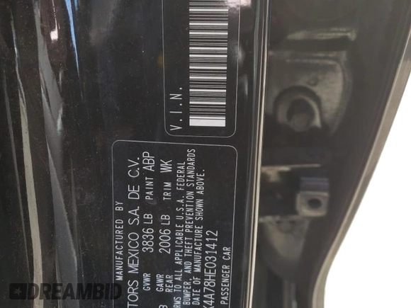 2017 Kia Forte LX with VIN 3KPFK4A78HE031412, listed as a Copart auction lot 51999855 with 0 mi miles and Clean Title. Bid and sale history available at carsss.com. Image 12.
