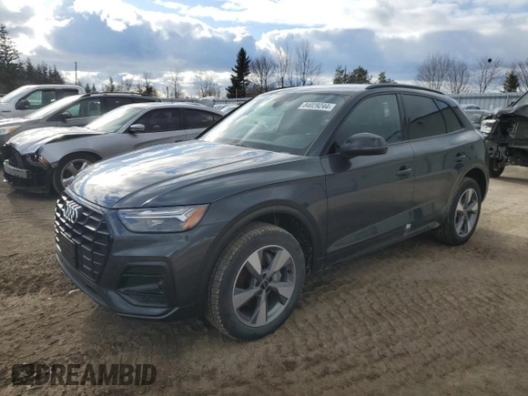 2024 Audi Q5 Komfort with VIN WA1AAAFY4R2109142, listed as a Copart auction lot 84029244 with 28 mi miles and Non Repairable. Bid and sale history available at carsss.com. Image 1.