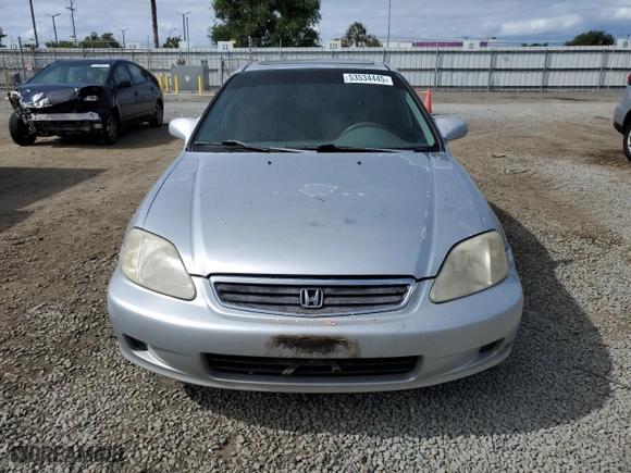 1999 Honda Civic EX with VIN 1HGEJ8649XL023265, listed as a Copart auction lot 53534445 with 265,017 mi miles and Clean Title. Bid and sale history available at carsss.com. Image 5.