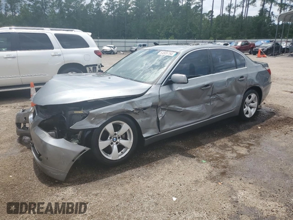 2008 BMW 5 Series 528i with VIN WBANU53528CT06591, listed as a Copart auction lot 64806784 with 208,345 mi miles and Salvage Title. Bid and sale history available at DreamBid. Image 1.