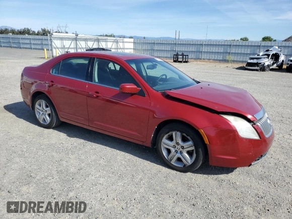 2010 Mercury Milan with VIN 3MEHM0HA0AR621341, listed as a Copart auction lot 56994365 with 218,312 mi miles and Salvage title. Bid and sale history available at DreamBid. Image 4.