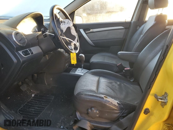 2011 Chevrolet Aveo 2LT with VIN KL1TG5DE5BB115378, listed as a Copart auction lot 82051914 with 125,748 mi miles and Salvage title. Bid and sale history available at DreamBid. Image 7.