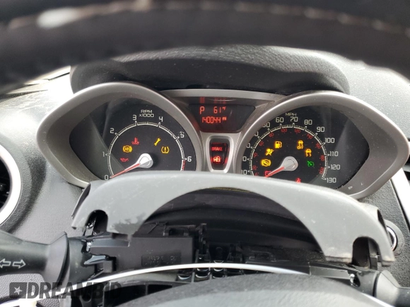2011 Ford Fiesta SES with VIN 3FADP4FJ7BM186601, listed as a Copart auction lot 51461585 with 140,044 mi miles and Salvage Title. Bid and sale history available at carsss.com. Image 9.