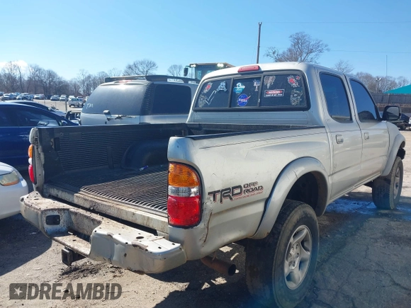 2002 Toyota Tacoma PreRunner with VIN 5TEGN92N02Z052521, listed as a IAAI auction lot 41638271 with Not Provided miles and . Bid and sale history available at DreamBid. Image 4.