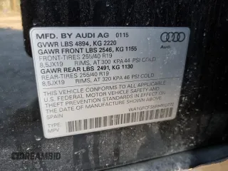 2015 Audi Q3 2.0T Prestige with VIN WA1GFCFS5FR010772, listed as a Copart auction lot 45697865 with 104,705 mi miles and Salvage Title. Bid and sale history available at carsss.com. Image 15.