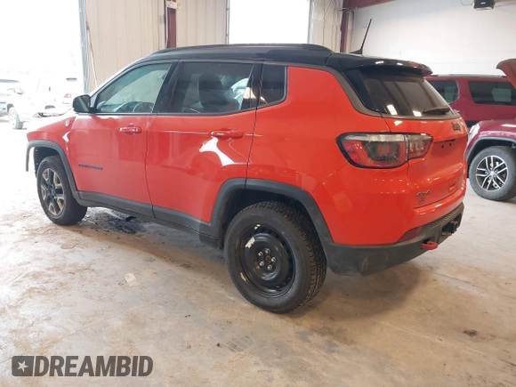 2018 Jeep Compass Trailhawk with VIN 3C4NJDDB4JT169366, listed as a IAAI auction lot 42389456 with 128,980 mi miles and . Bid and sale history available at DreamBid. Image 3.