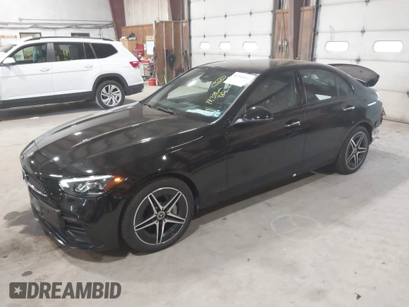 2023 Mercedes-Benz C 300 with VIN W1KAF4HB9PR143279, listed as a IAAI auction lot 42394162 with 19,388 mi miles and . Bid and sale history available at DreamBid. Image 2.