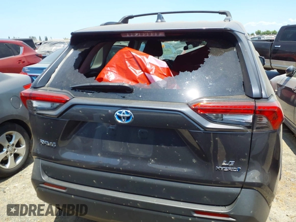 2019 Toyota RAV4 Hybrid LE with VIN 2T3MWRFV7KW006027, listed as a IAAI auction lot 42397600 with 67,205 mi miles and . Bid and sale history available at DreamBid. Image 17.