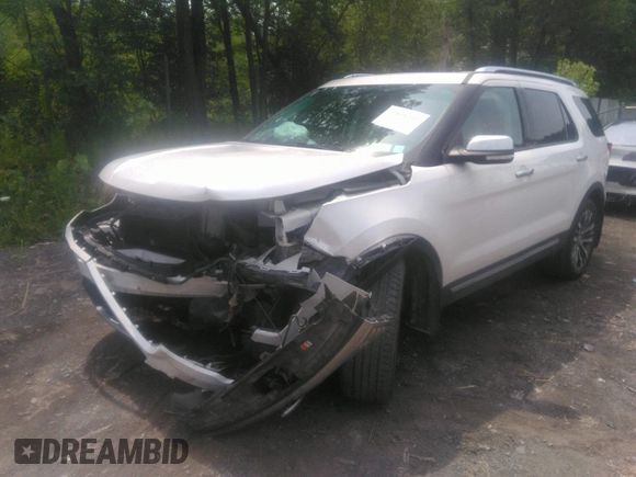 2017 Ford Explorer Platinum z VIN 1FM5K8HT9HGA06455, wystawiony jako IAAI lot #39898107 z przebiegiem 51 348 mil mil oraz . Historia ofert i sprzedaży dostępna na DreamBid. Obrazek 2.