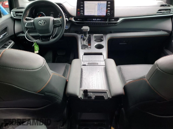 2021 Toyota Sienna XSE with VIN 5TDXSKFC3MS012992, listed as a Copart auction lot 75116324 with 48,527 mi miles and Salvage title. Bid and sale history available at DreamBid. Image 8.