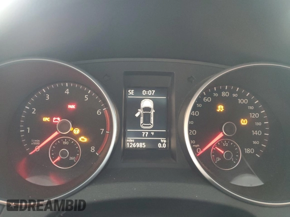 2012 Volkswagen GTI PZEV with VIN WVWED7AJ1CW008071, listed as a Copart auction lot 86112114 with 126,985 mi miles and Clean title. Bid and sale history available at DreamBid. Image 9.