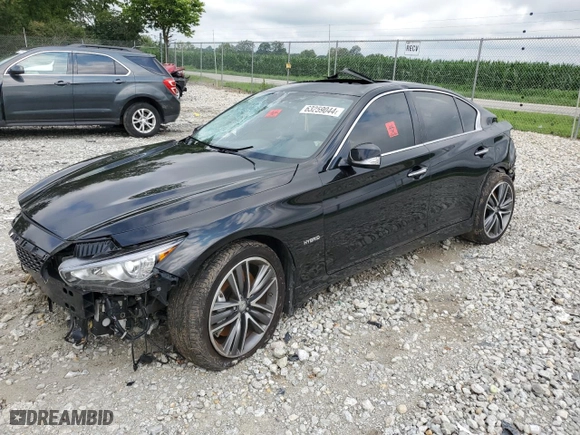 2015 Infiniti Q50 Hybrid Sport with VIN JN1AV7AR0FM850758, listed as a Copart auction lot 63259044 with NaN miles and Clean Title. Bid and sale history available at carsss.com. Image 1.
