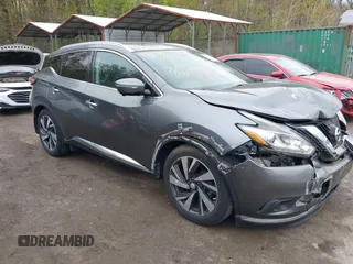 2015 Nissan Murano SL with VIN 5N1AZ2MH9FN254755, listed as a IAAI auction lot 42030540 with 44,135 mi miles and . Bid and sale history available at DreamBid. Image 1.
