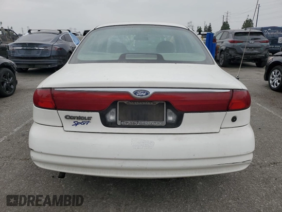 1998 Ford Contour с VIN 3FALP6536WM114921, выставлен на аукционе Copart как лот 58438865 с пробегом 99 547 миль миль и Чистый • Clean title. История ставок и продаж доступна на DreamBid. Изображение 6.