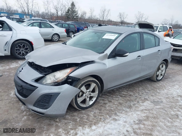 2011 Mazda Mazda3 i Sport with VIN JM1BL1UF9B1394373, listed as a IAAI auction lot 41546800 with 106,634 mi miles. Bid and sale history available at carsss.com. Image 17.