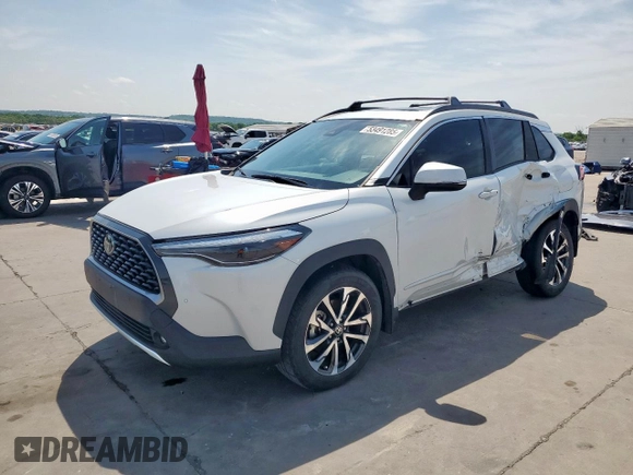 2022 Toyota Corolla Cross XLE with VIN 7MUDAAAG2NV013780, listed as a Copart auction lot 53491285 with 42,456 mi miles and Salvage title. Bid and sale history available at DreamBid. Image 1.