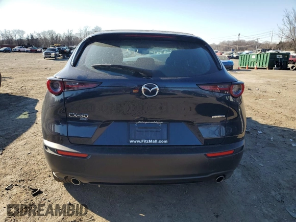 2023 Mazda CX-30 S with VIN 3MVDMBAMXPM553151, listed as a Copart auction lot 47517205 with 23,629 mi miles and Salvage Title. Bid and sale history available at carsss.com. Image 6.