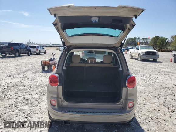 2015 FIAT 500L Lounge with VIN ZFBCFACH3FZ031012, listed as a Copart auction lot 48143845 with 146,321 mi miles and Salvage Title. Bid and sale history available at carsss.com. Image 6.
