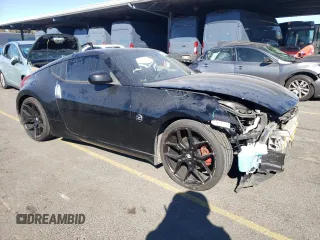 2015 Nissan 370Z with VIN JN1AZ4EHXFM444295, listed as a Copart auction lot 78216194 with 0 mi miles and Salvage Title. Bid and sale history available at carsss.com. Image 4.