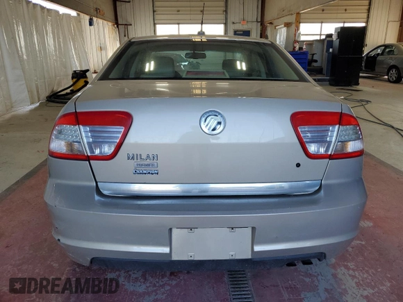2007 Mercury Milan Premier with VIN 3MEHM08Z47R641154, listed as a Copart auction lot 67694614 with 101,382 mi miles and Salvage Title. Bid and sale history available at carsss.com. Image 6.